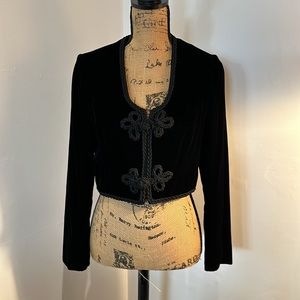 Exquisite custom made in America vintage velvet Bolero